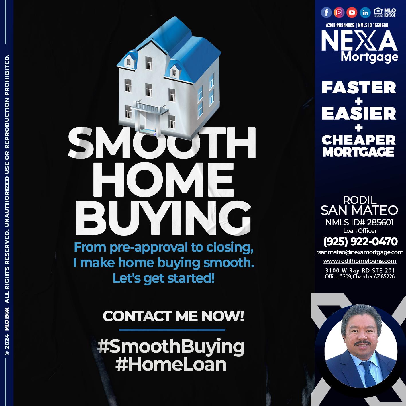 SMOOTH HOUSE - Rodil San Mateo -Loan Officer