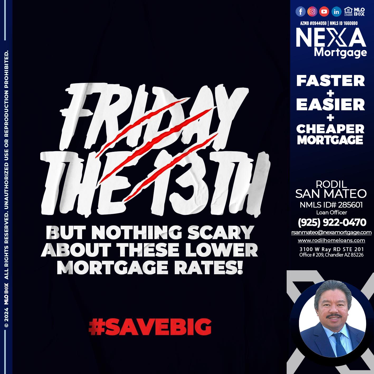 FRIDAY 13 TH - Rodil San Mateo -Loan Officer