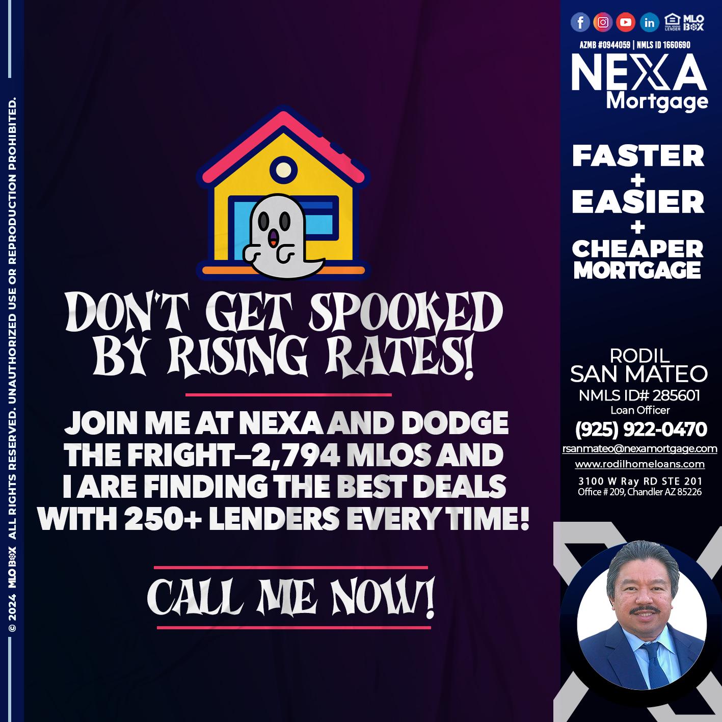 dont get spooked - Rodil San Mateo -Loan Officer