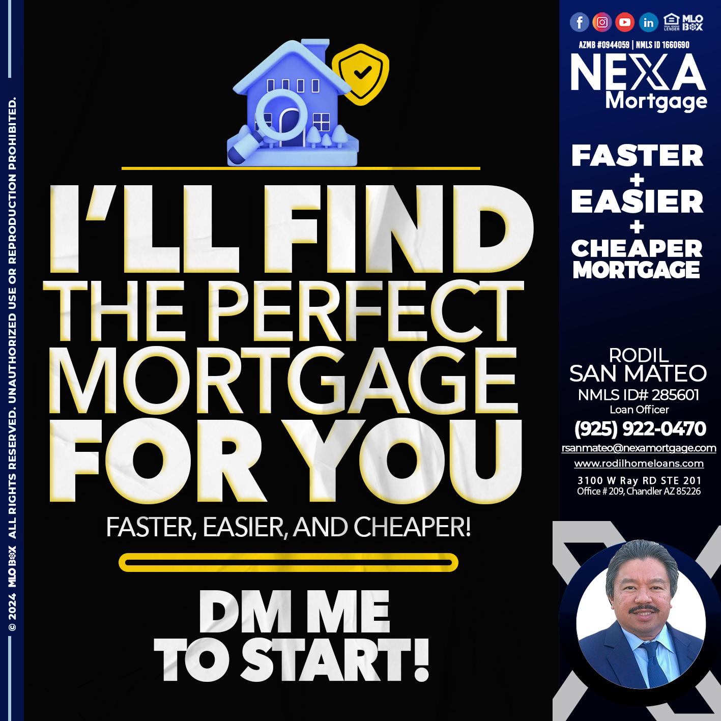 I WILL FIND YOU - Rodil San Mateo -Loan Officer