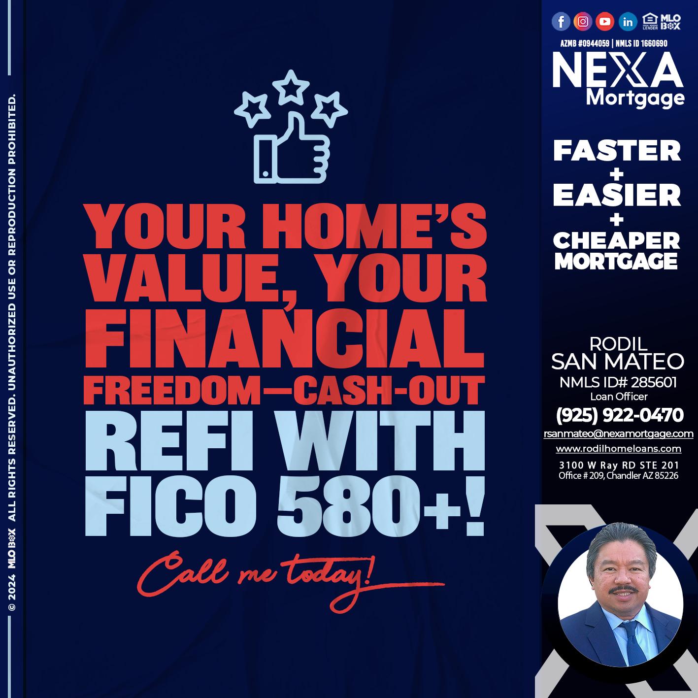 YOUR HOMES VALUE - Rodil San Mateo -Loan Officer