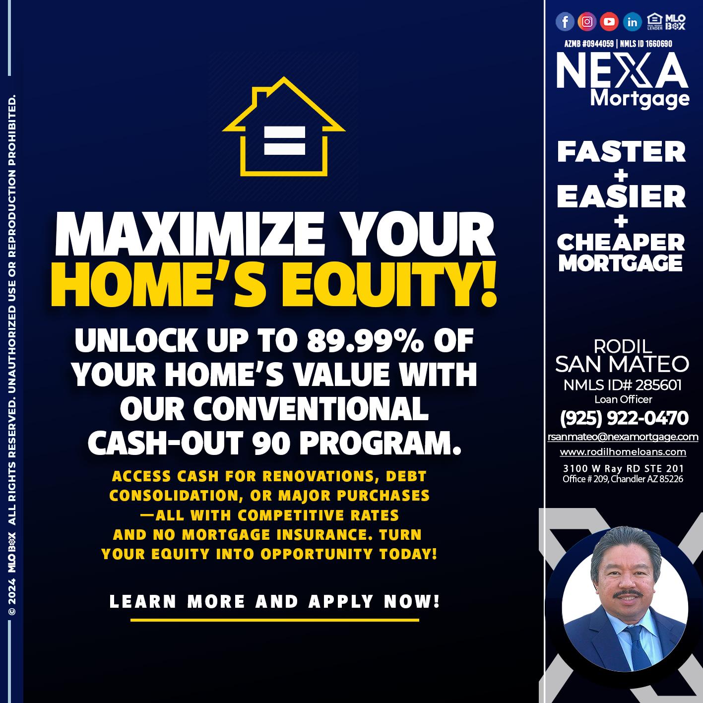 MAXIMIZE YOUR - Rodil San Mateo -Loan Officer