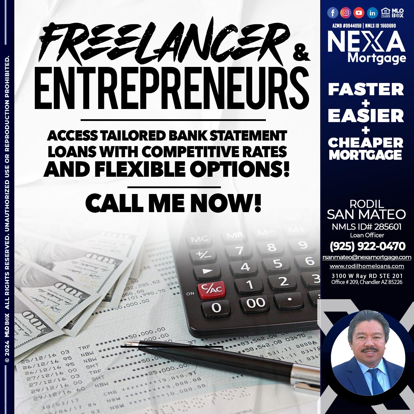 freelancer - Rodil San Mateo -Loan Officer