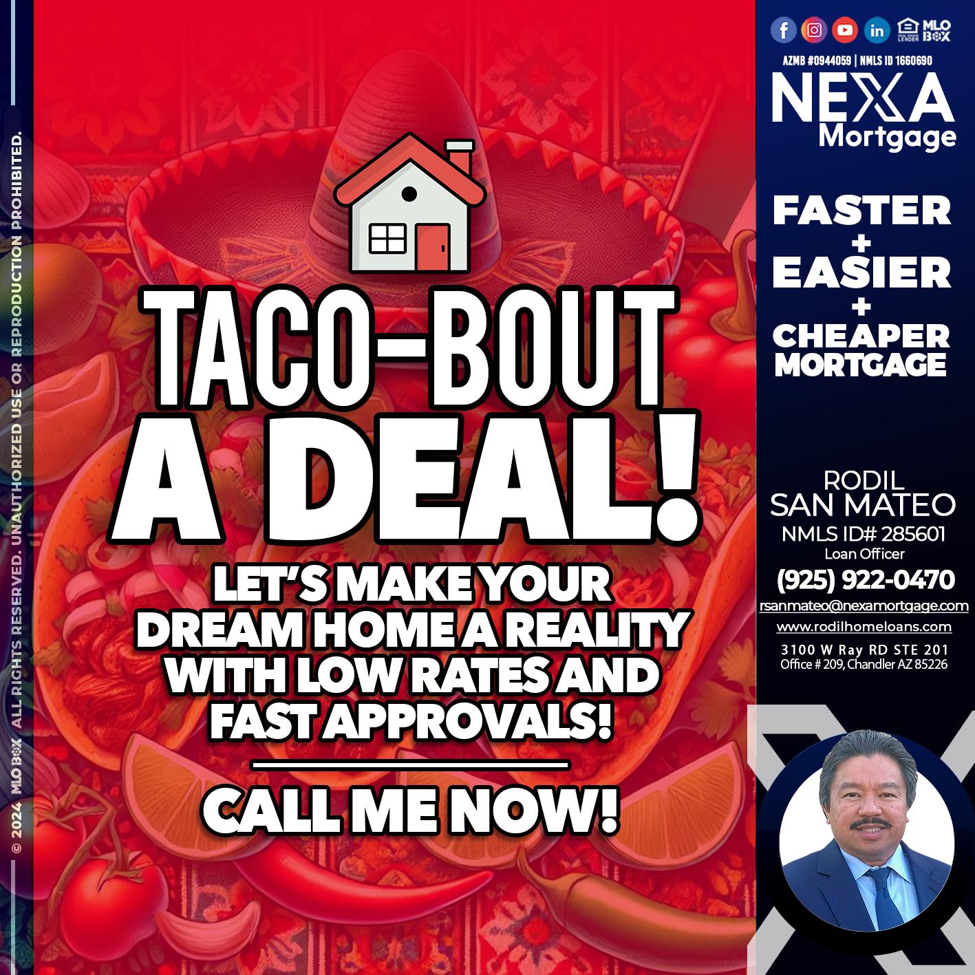 TACO-BOUT - Rodil San Mateo -Loan Officer