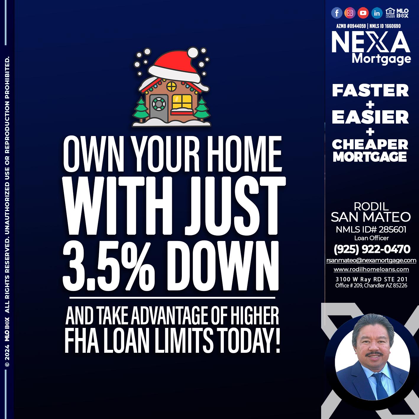 own your home - Rodil San Mateo -Loan Officer