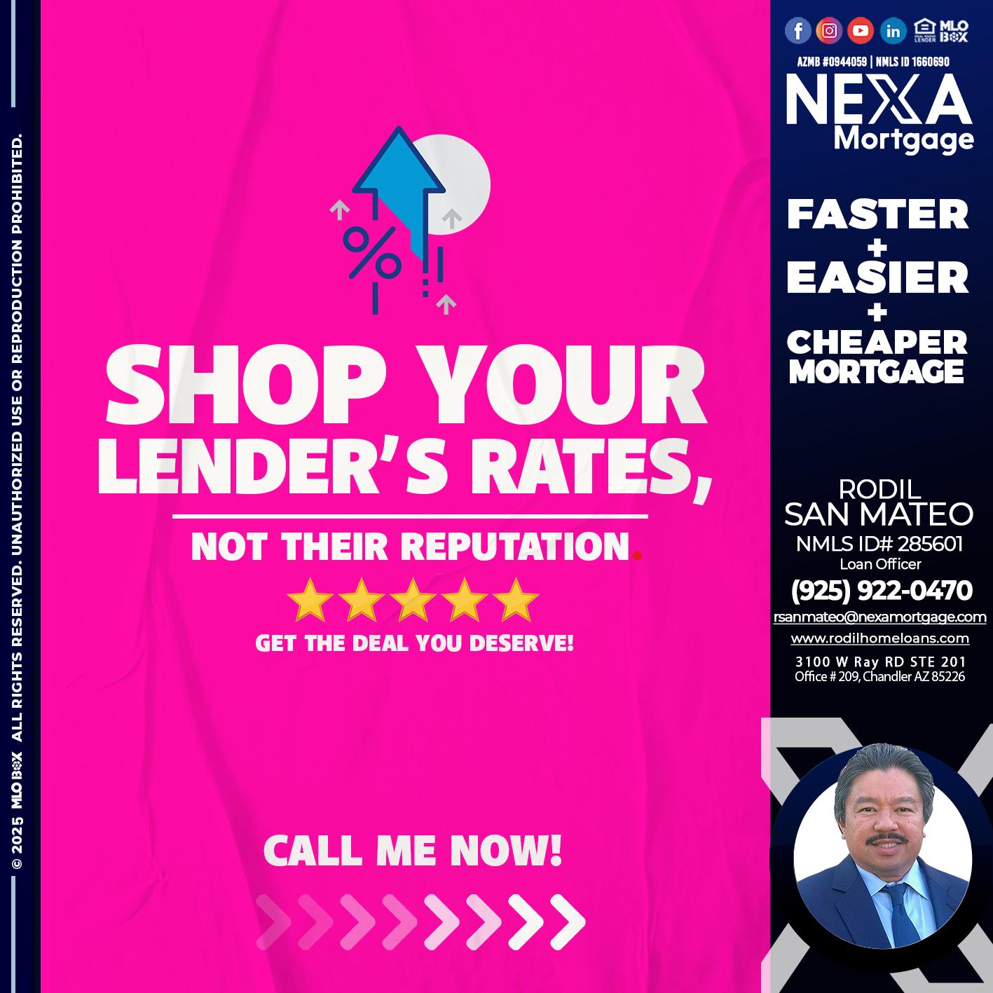 SHOP YOUR - Rodil San Mateo -Loan Officer