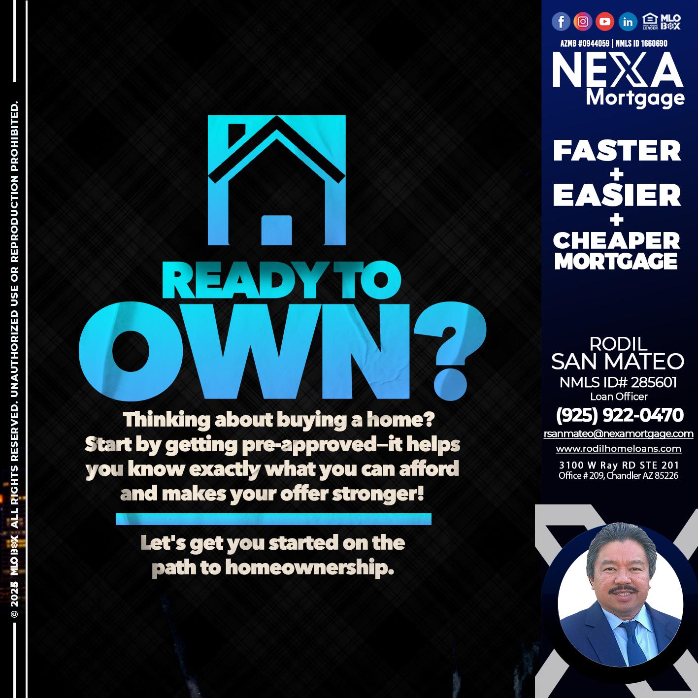 READY TO OWN - Rodil San Mateo -Loan Officer