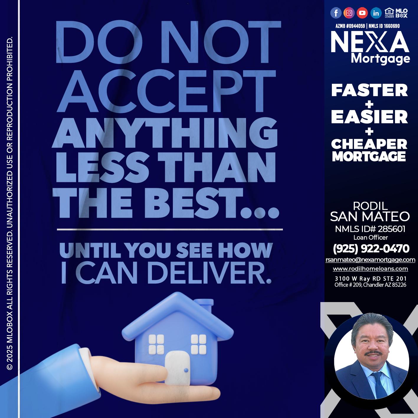 DO NOT ACCEPT - Rodil San Mateo -Loan Officer