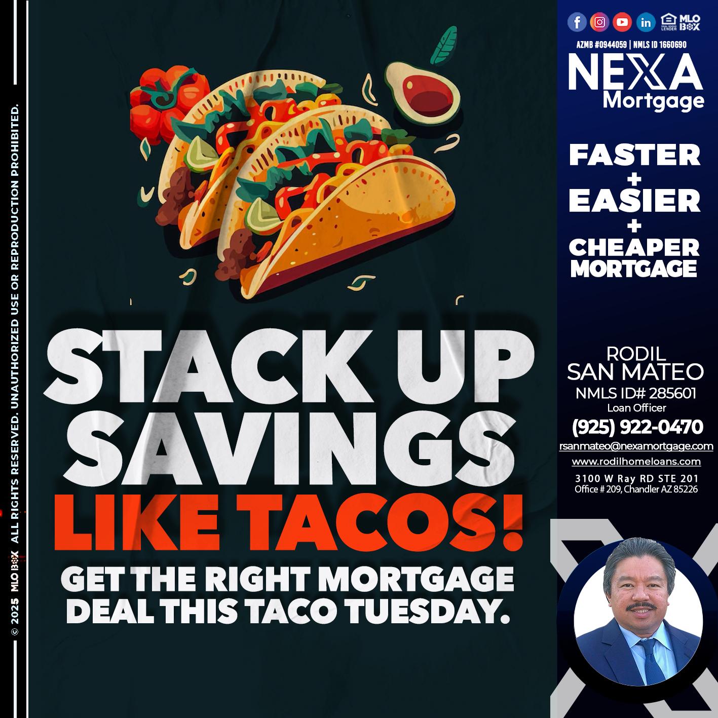 TACO TUESDAY - Rodil San Mateo -Loan Officer